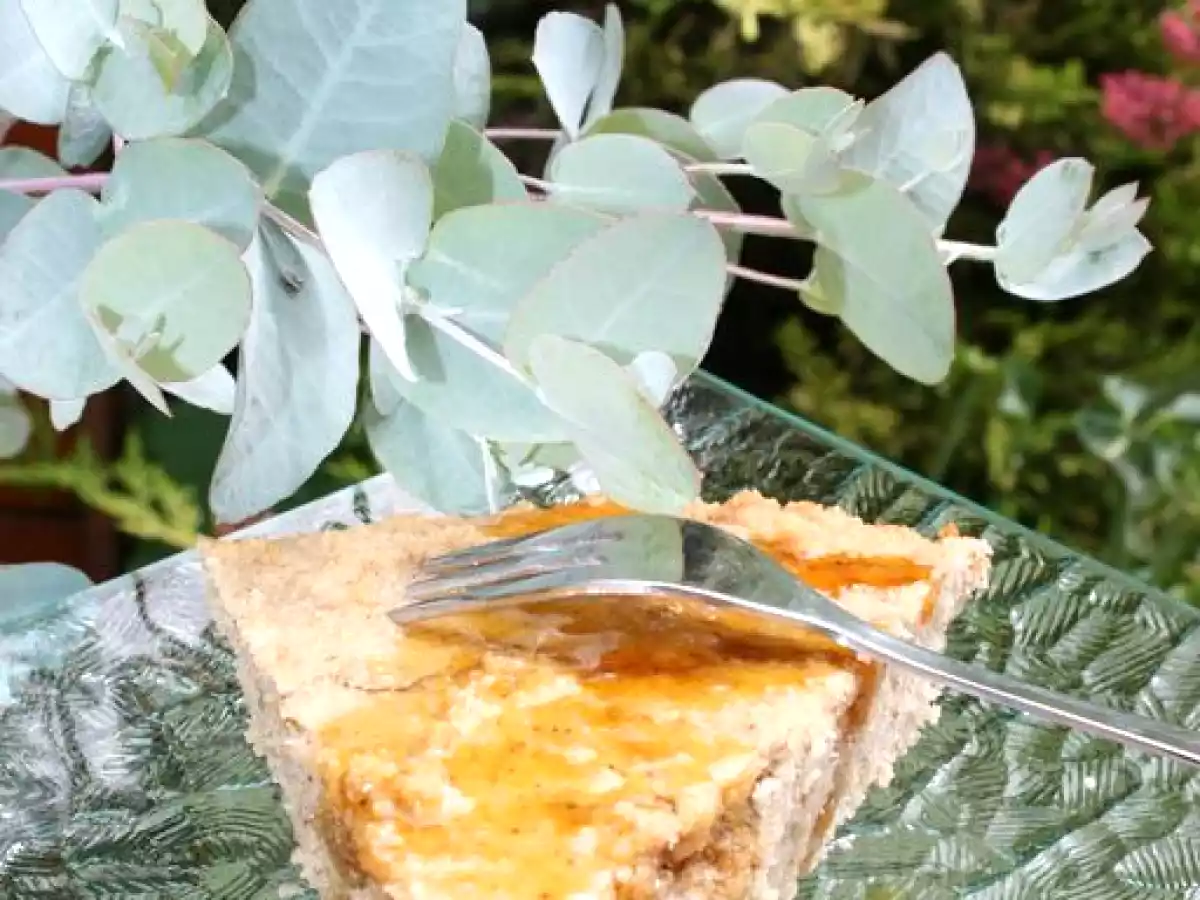 ^^Gâteau au brocciu, aux amandes et farine de châtaigne et son caramel à l'orange^^