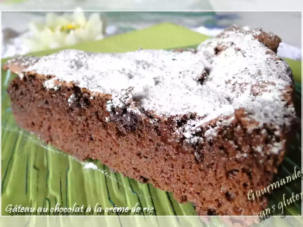 Gâteau au chocolat à la crème de riz.... irrésistible !!!! et sans gluten
