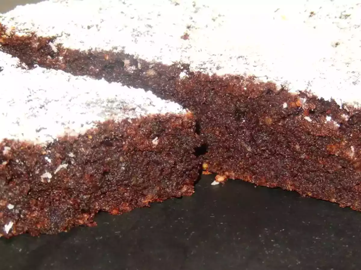 Gâteau au chocolat, amandes, coco (sans farine)