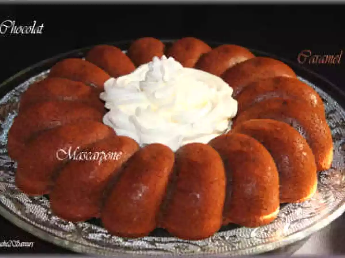 Gâteau au chocolat au caramel et mascarpone