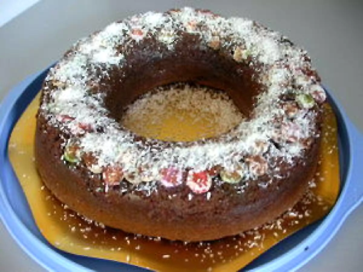 Gateau au chocolat au lait et aux smarties