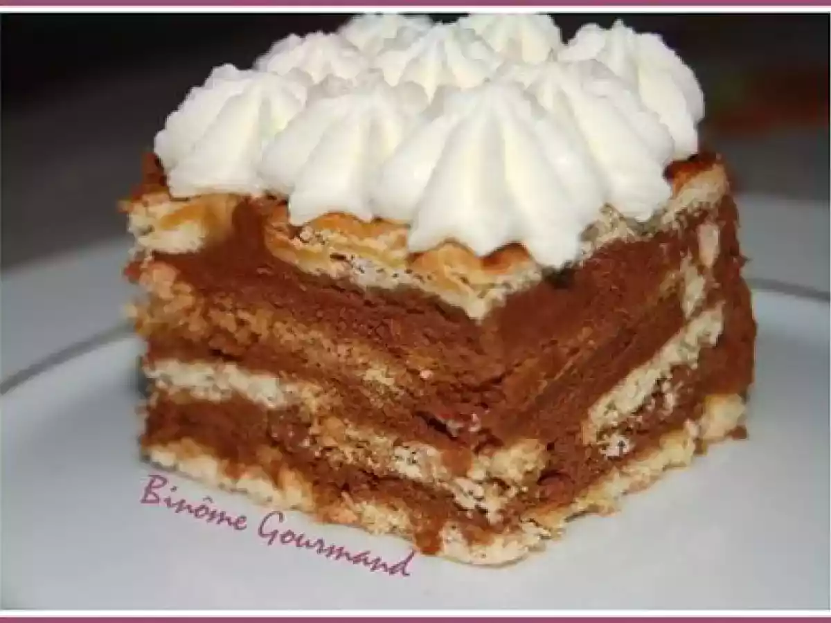 Gâteau au chocolat aux Thé de Lu