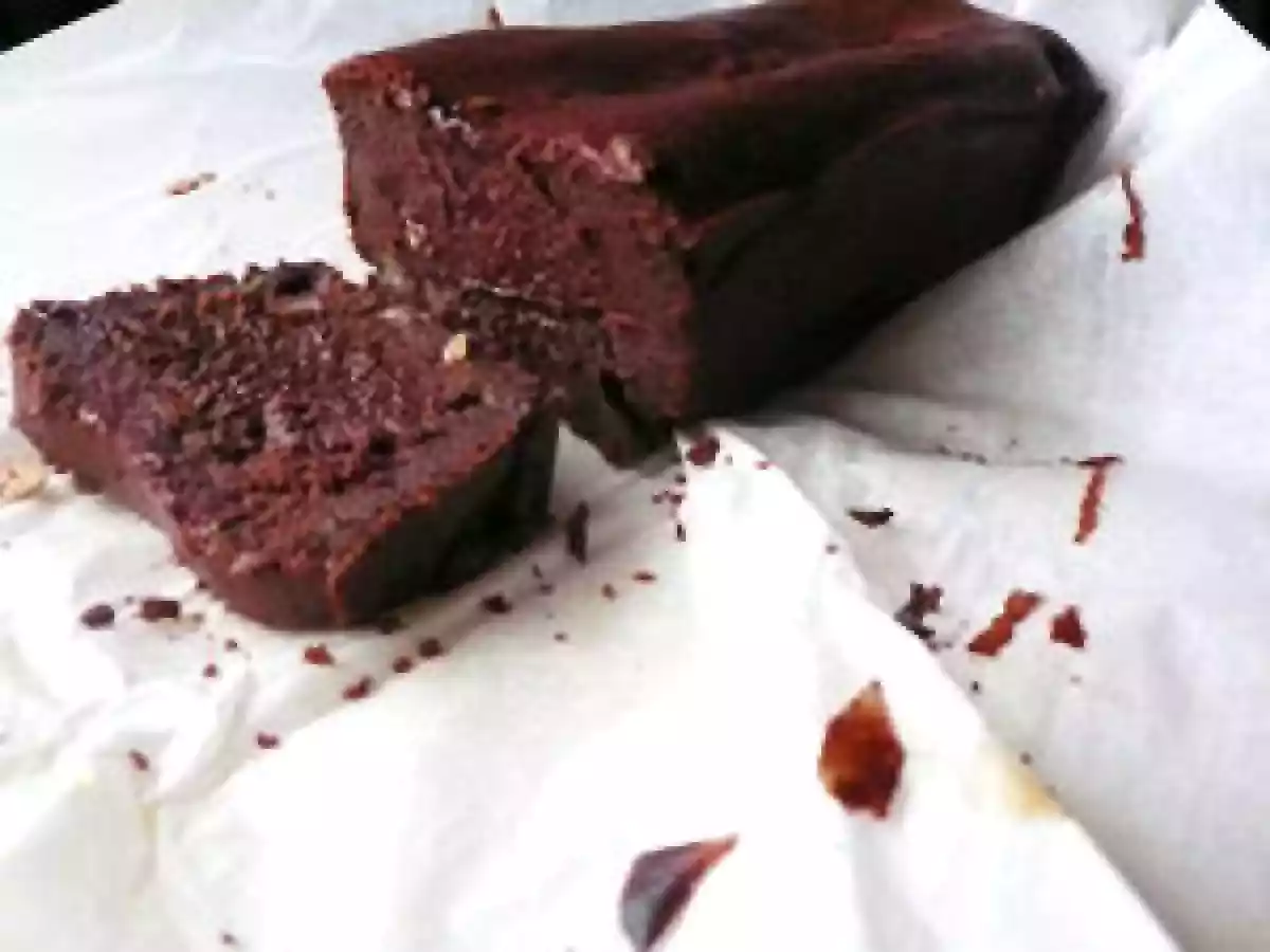 Gâteau au chocolat & écorces d'orange confites