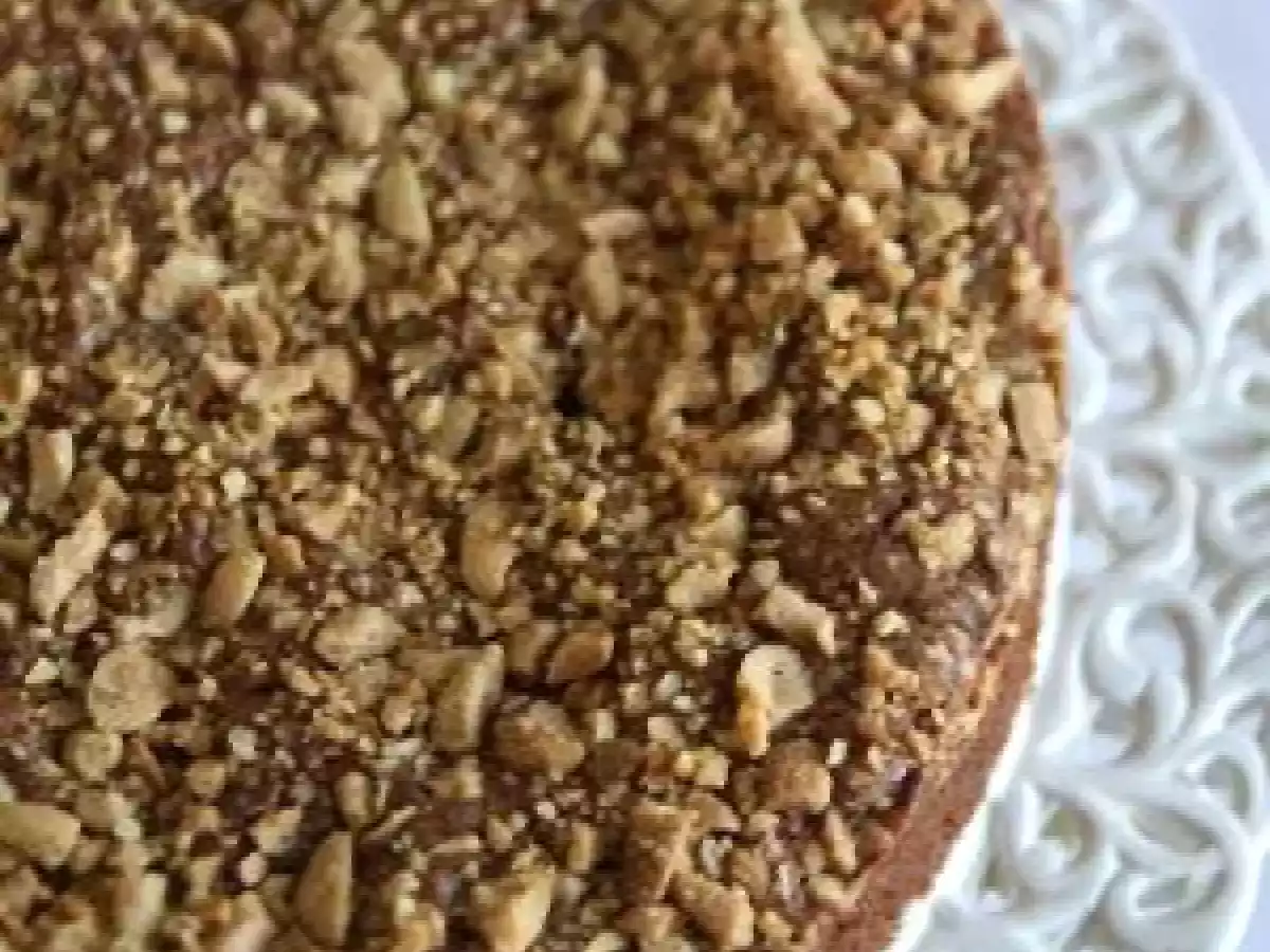 Gâteau au chocolat et croquant aux cacahuètes