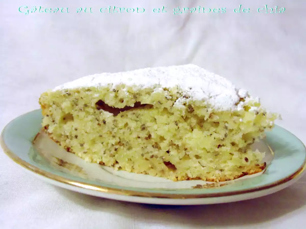 Gateau au citron et graine de chia
