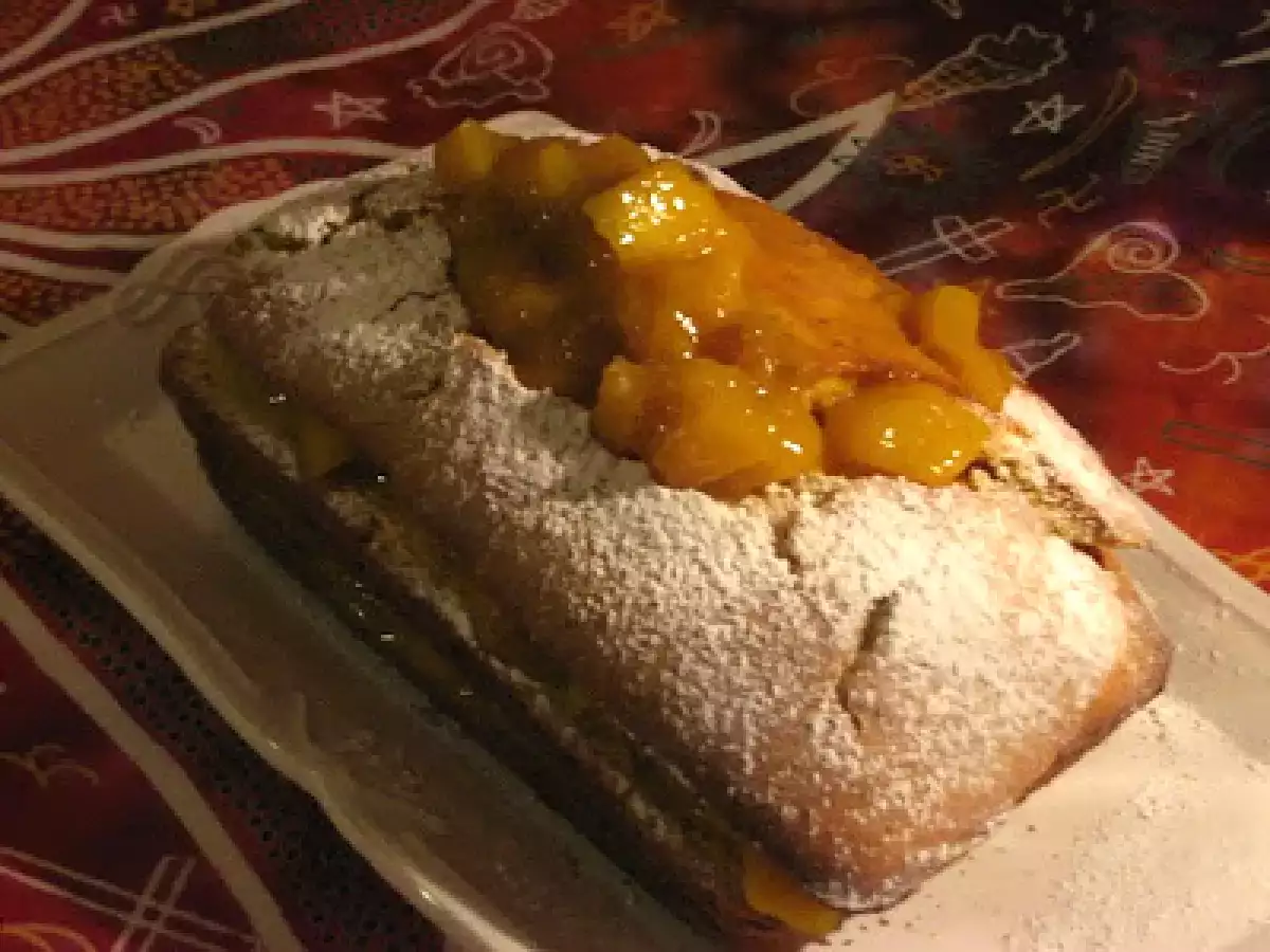 Gâteau au curcuma et compote de mangues - photo 3