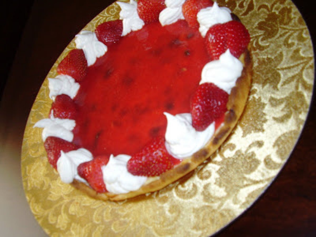 Gateau Au Fromage Avec Coulis De Fraises Recette Ptitchef