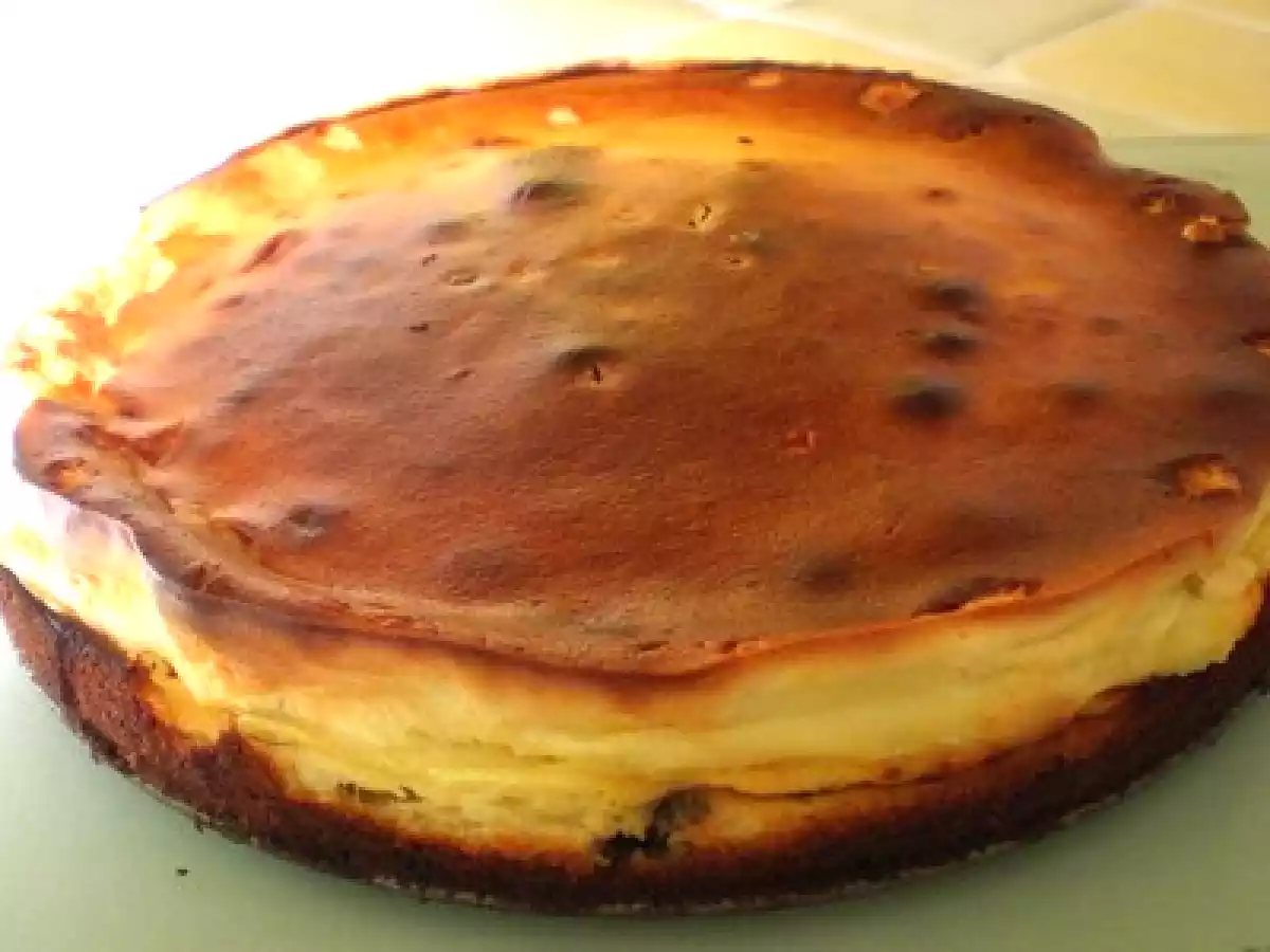 GATEAU AU FROMAGE BLANC AUX PEPITES DE CHOCOLAT