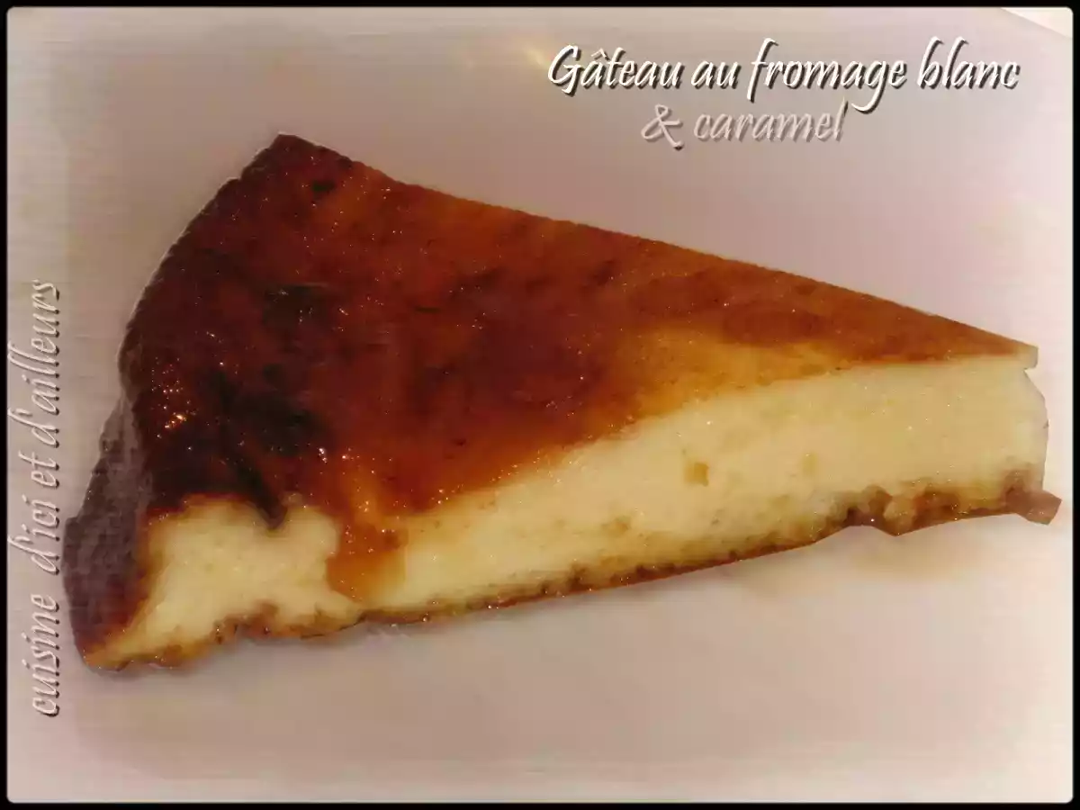 Gateau au fromage blanc & caramel - photo 2