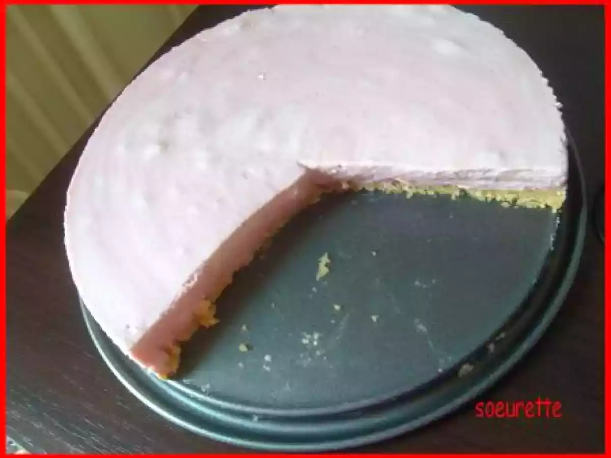 Gateau au fromage blanc et aux fraises