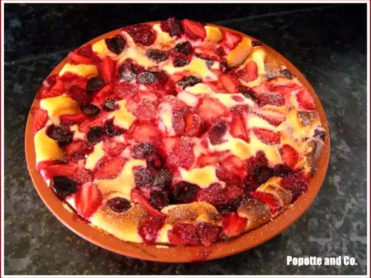 Gateau au fromage blanc et fruits rouges - photo 2