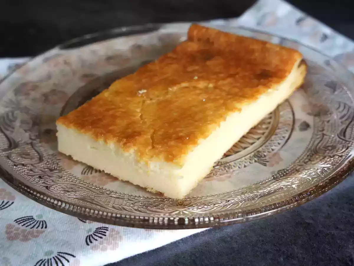 Gâteau au fromage blanc et miel