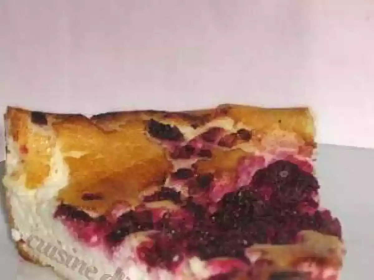 Gateau au fromage blanc & framboise (sans pâte)