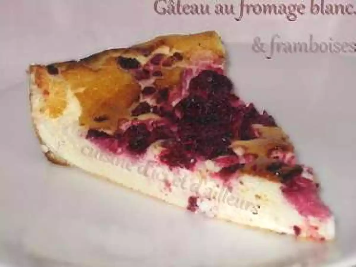 Gateau au fromage blanc & framboise (sans pâte) - photo 2