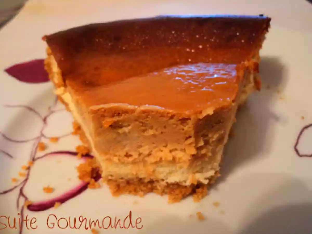 Gâteau au fromage et dulce de leche