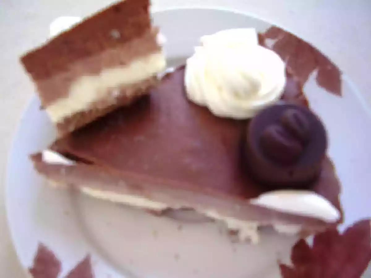 Gâteau au fromage triple chocolat