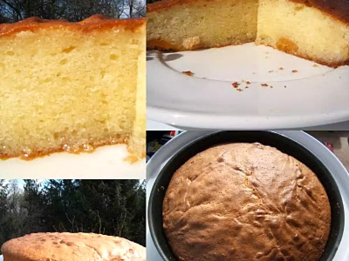 Gâteau au mascarpone abricots et Izarra