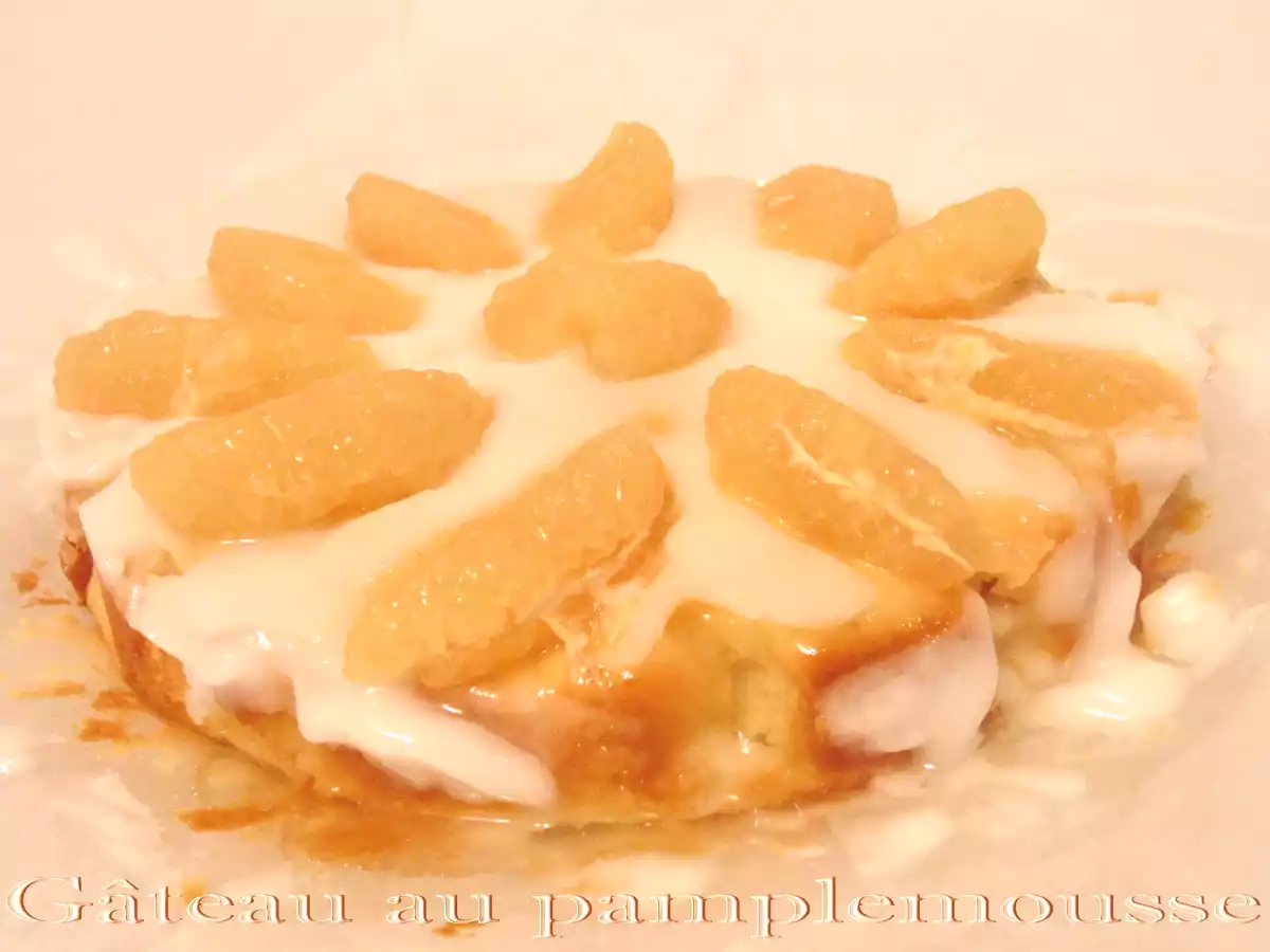 Gateau au pamplemousse