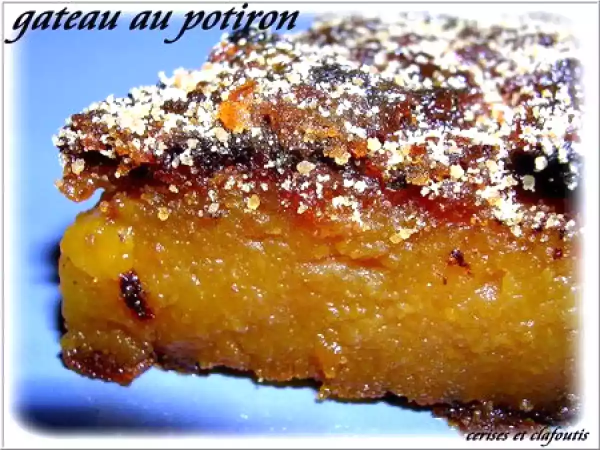 GATEAU AU POTIRON DE MON ENFANCE