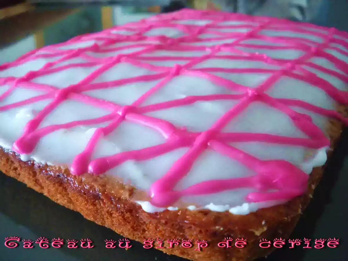 Gateau au sirop de cerise