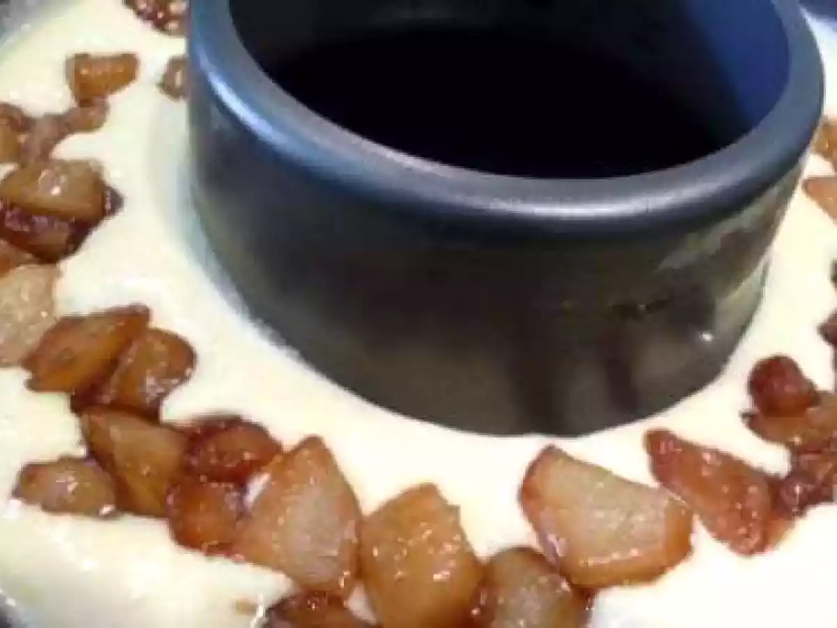 Gâteau au yaourt au chocolat blanc et aux poires caramélisées - photo 2