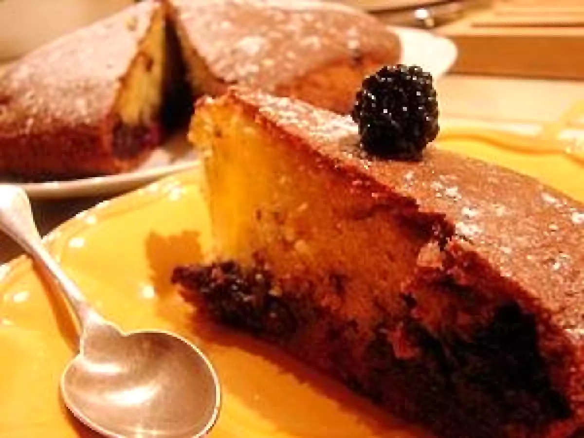 Gâteau au yaourt aux mûres