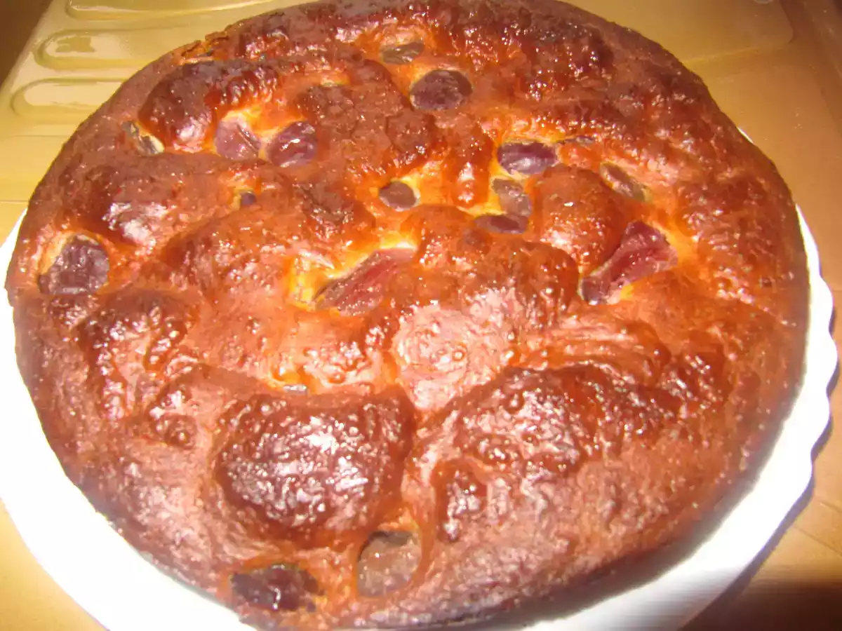 Gâteau au yaourt aux prunes