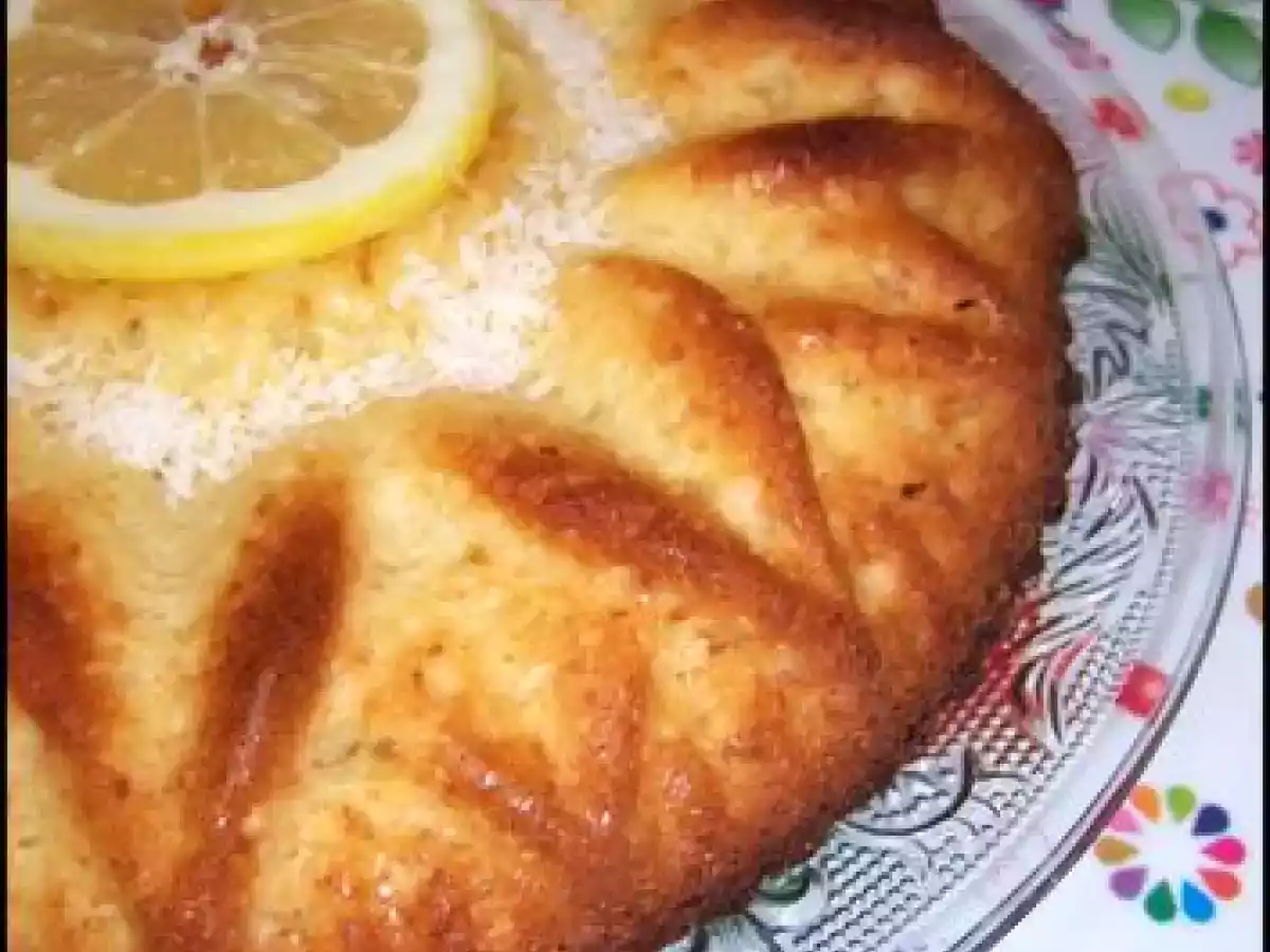 Gâteau au yaourt citron et coco