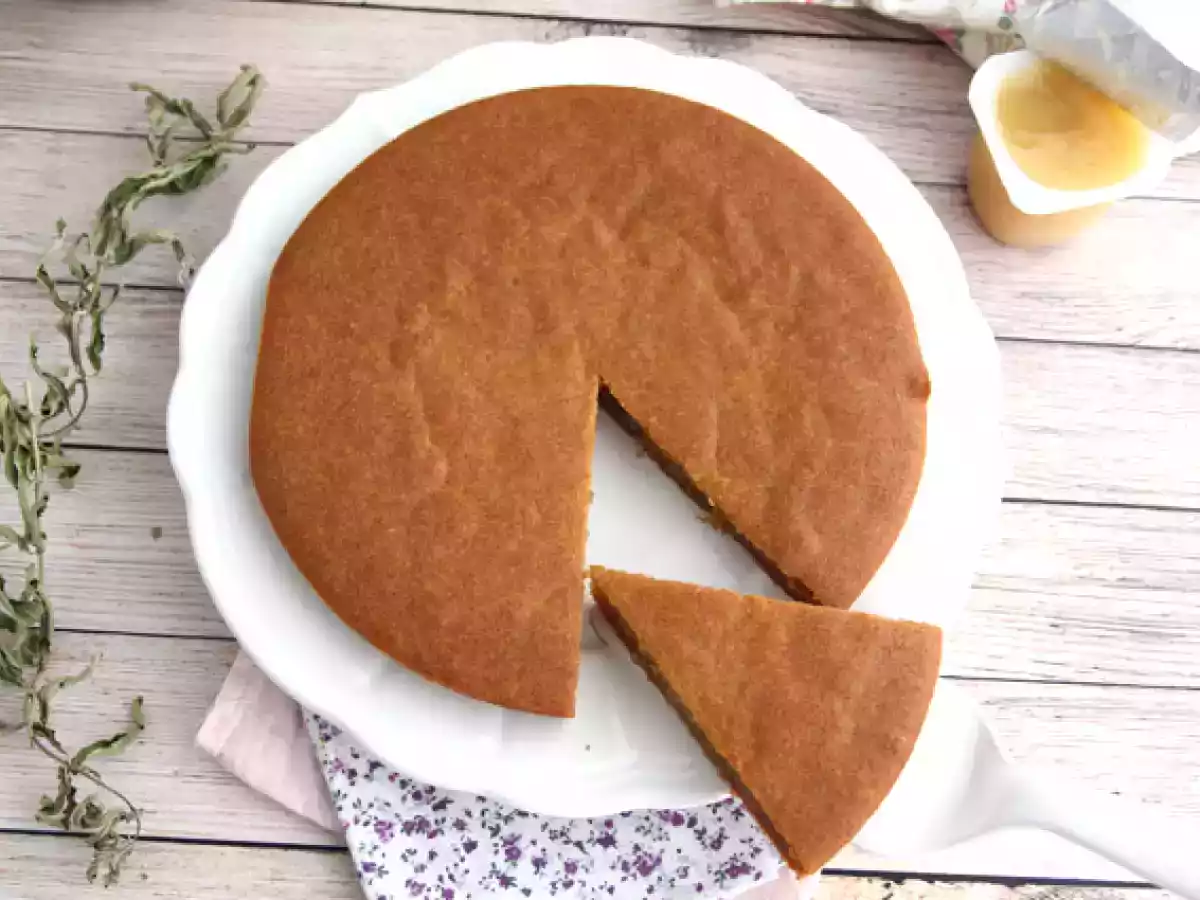 Gâteau au yaourt de soja et compote de pommes (vegan et sans gluten) - photo 4