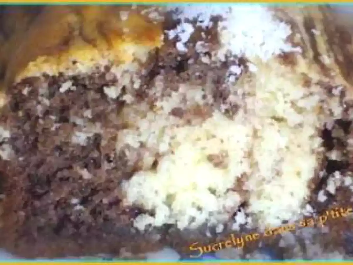 Gâteau au yaourt marbré au chocolat et noix de coco - photo 2