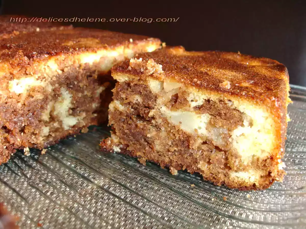 GATEAU AU YAOURT MARBRE POIRE-PRALINOISE - photo 2