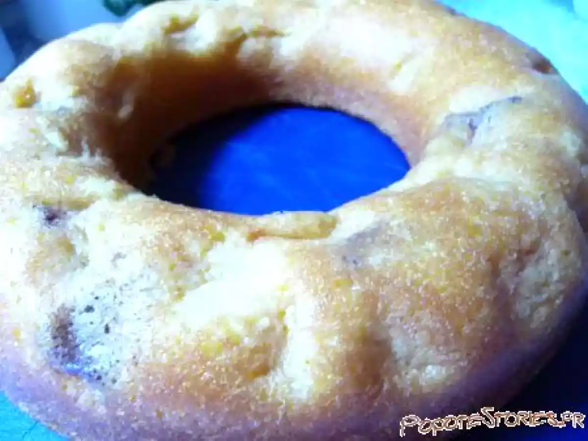 GATEAU AU YAOURT PECHE AMANDES