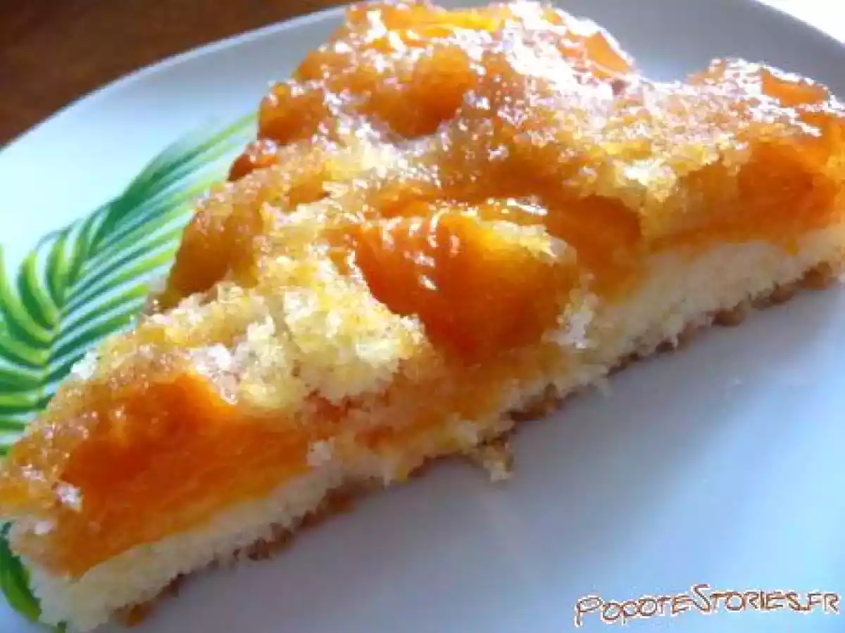 GATEAU AUX ABRICOTS CARAMELISES