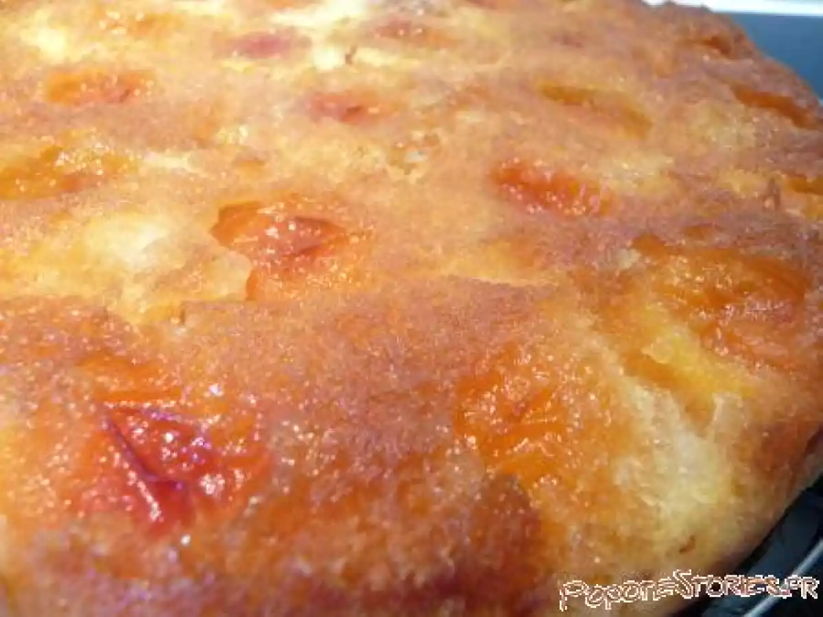 GATEAU AUX ABRICOTS CARAMELISES - photo 2