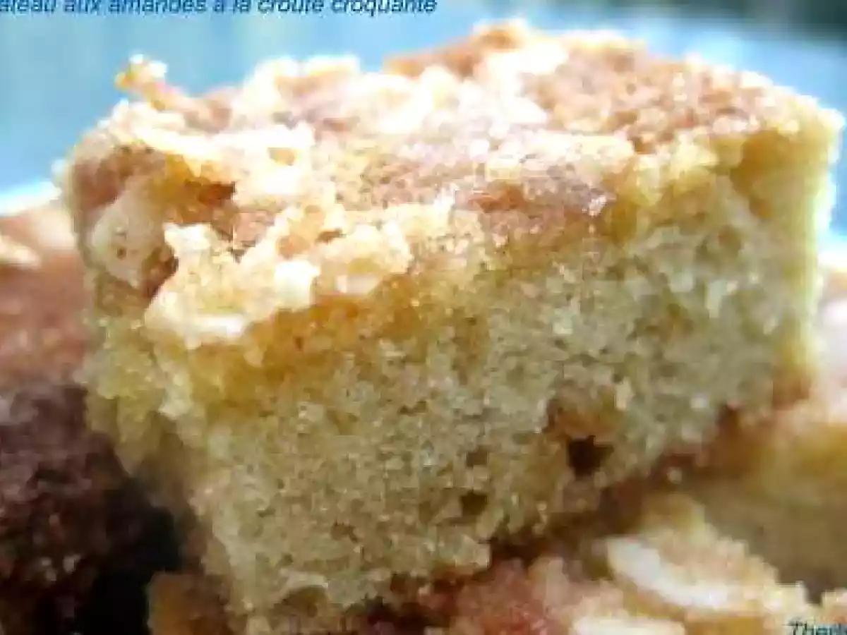 Gâteau aux amandes à la croute croquante