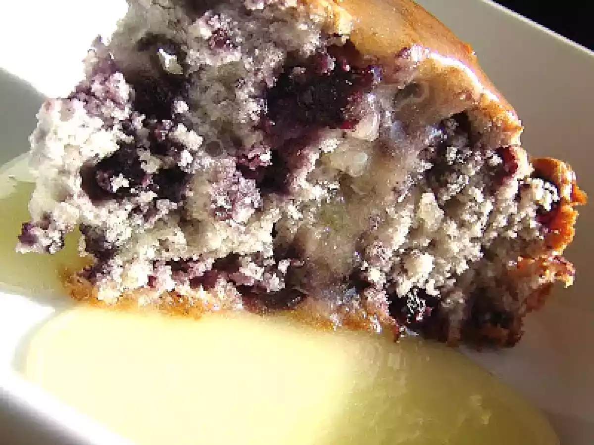 Gâteau aux bleuets avec sauce au beurre - photo 2