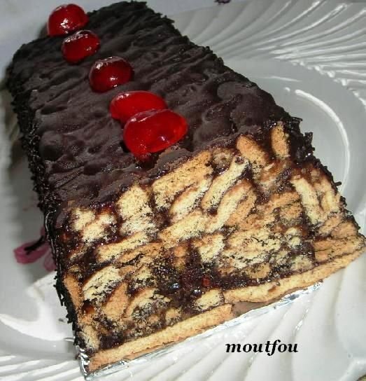 Gateau Aux Cerises Et Au Chocolat Sans Cuisson Recette Ptitchef