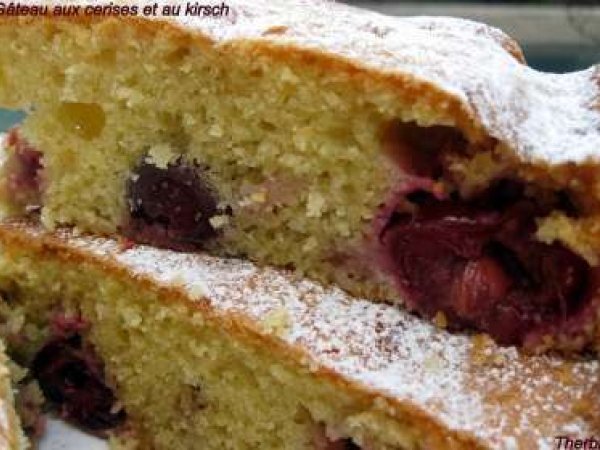 Recette de gâteau aux cerises et au kirsch