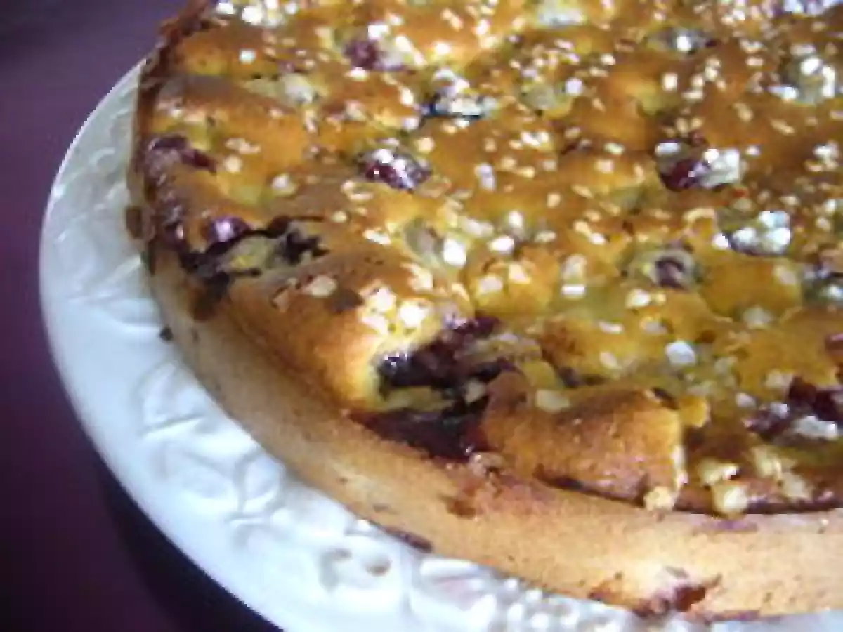 GATEAU AUX CERISES, MIEL ET SON D'AVOINE