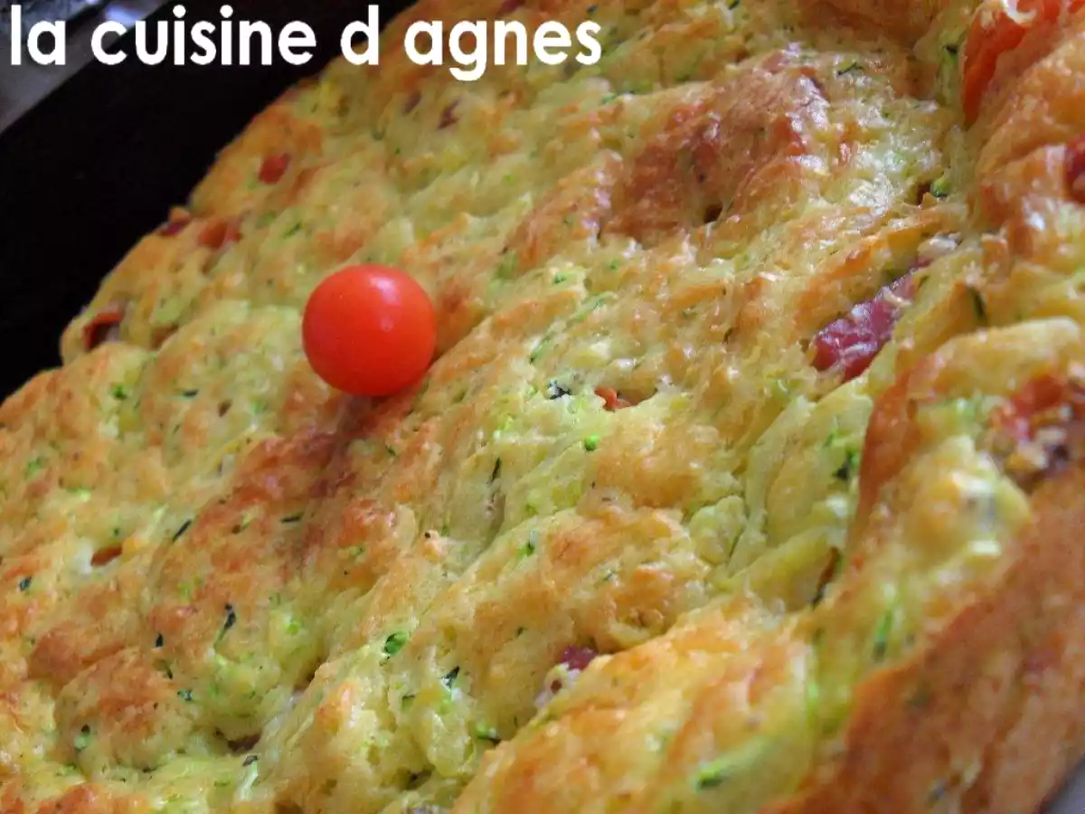 Gâteau aux courgettes et au cottage cheese