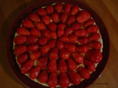 Gâteau aux fraises façon tarte