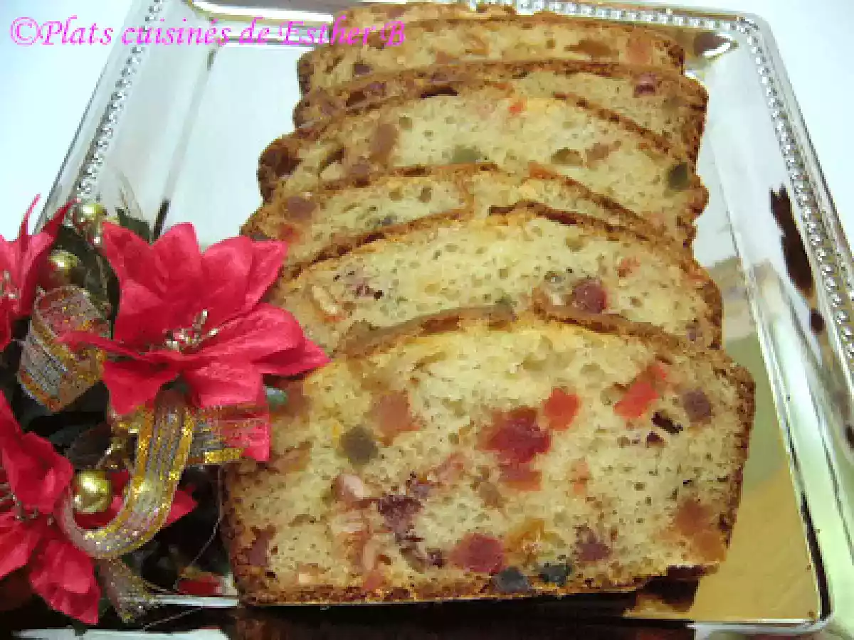 Gâteau aux fruits confits et à l'amande