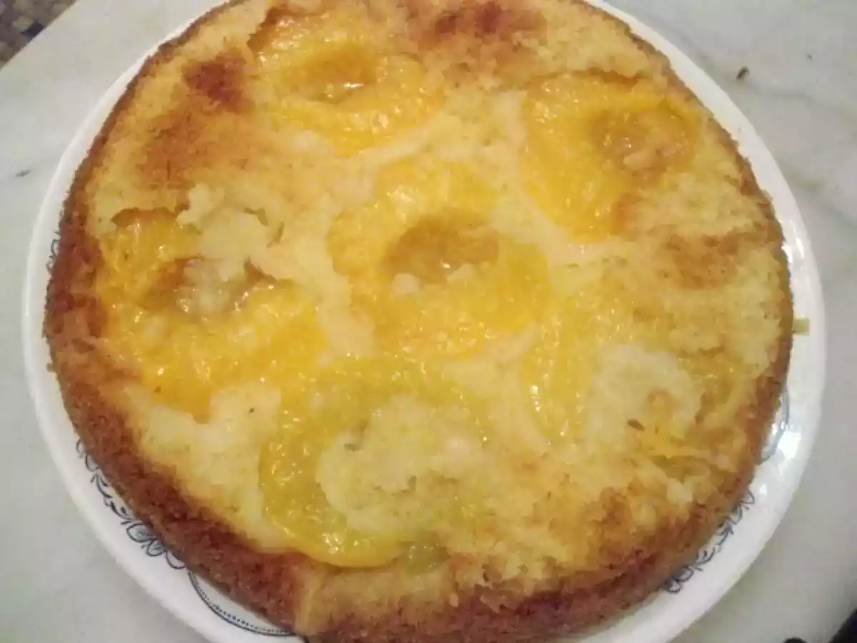 GÂTEAU AUX PÈCHES très facile