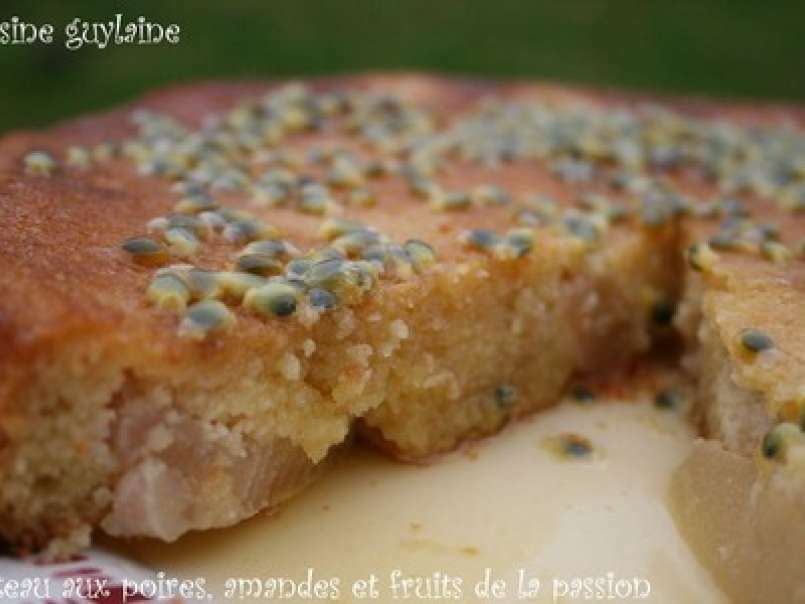 Gâteau aux poires, amandes et fruits de la passion - photo 2