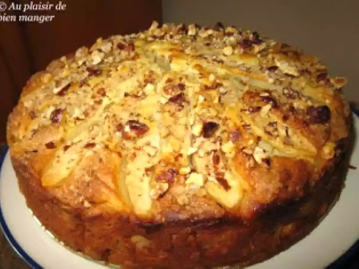 Gâteau aux poires & aux noisettes et une petite pause