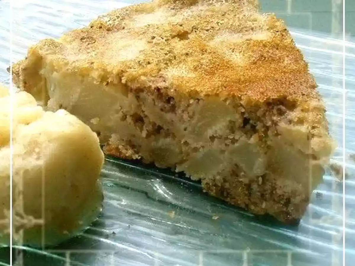 Gâteau aux poires et noix sans gluten