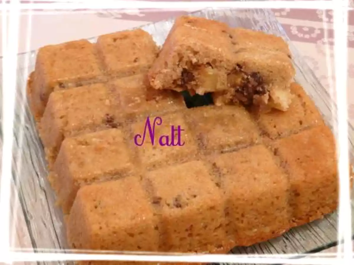 Gâteau aux pommes et noix