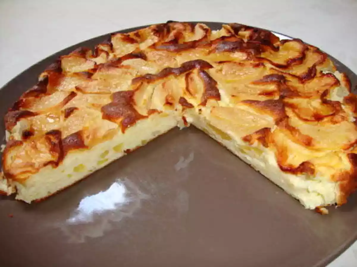 GATEAU AUX POMMES FACON CHEESECAKE