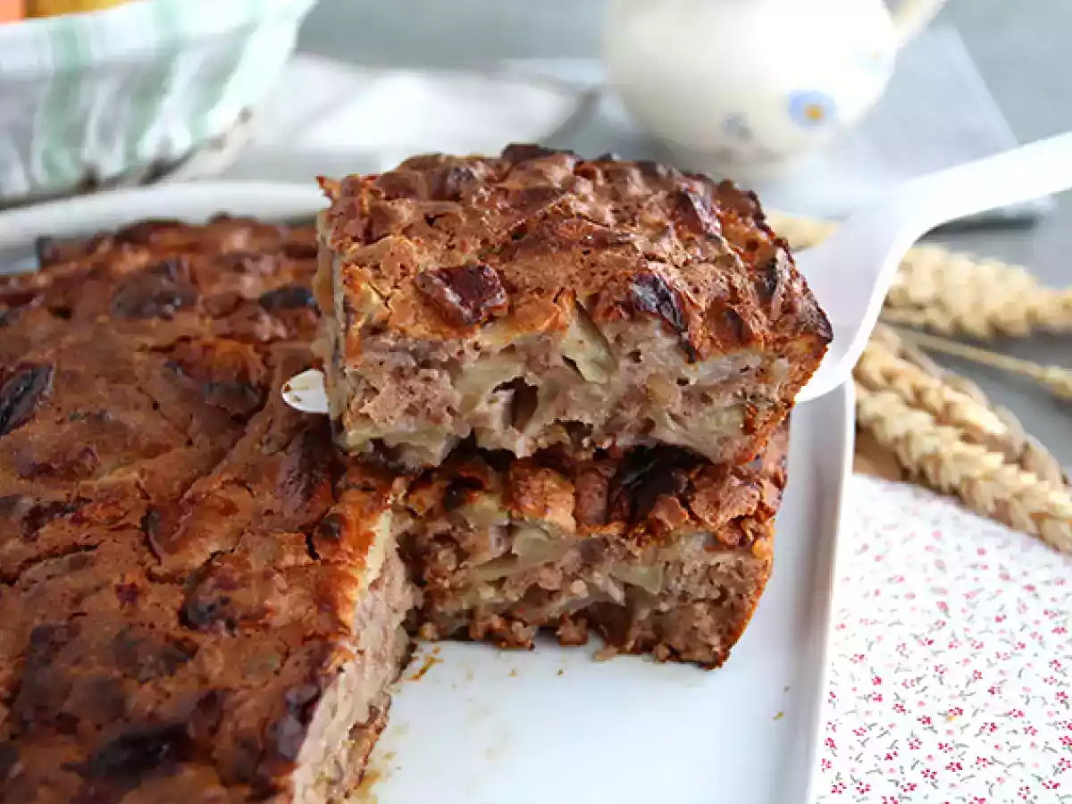 Gâteau aux pommes, noix et cannelle - photo 2