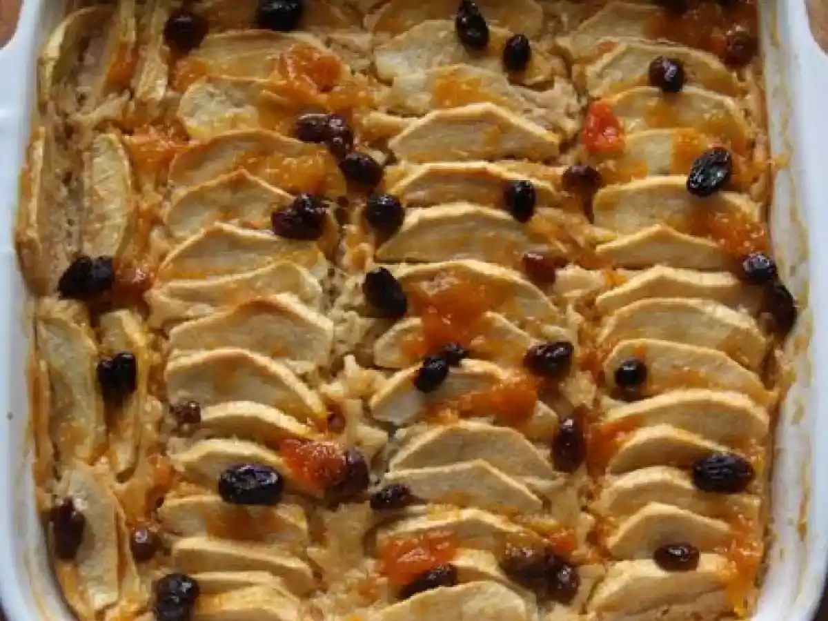 Gâteau aux pommes sans sucre ni beurre